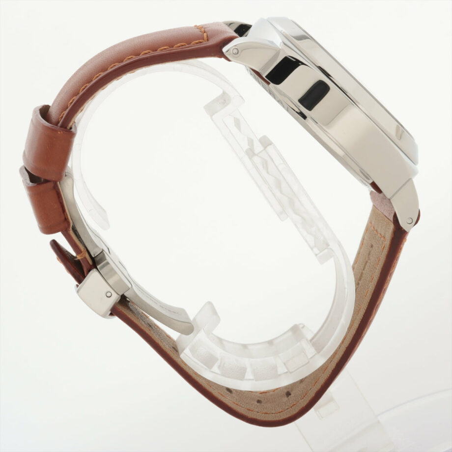 Panerai Luminor Marina PAM00113 OP6567PB518883 SS & leather Stem-winder White-Face