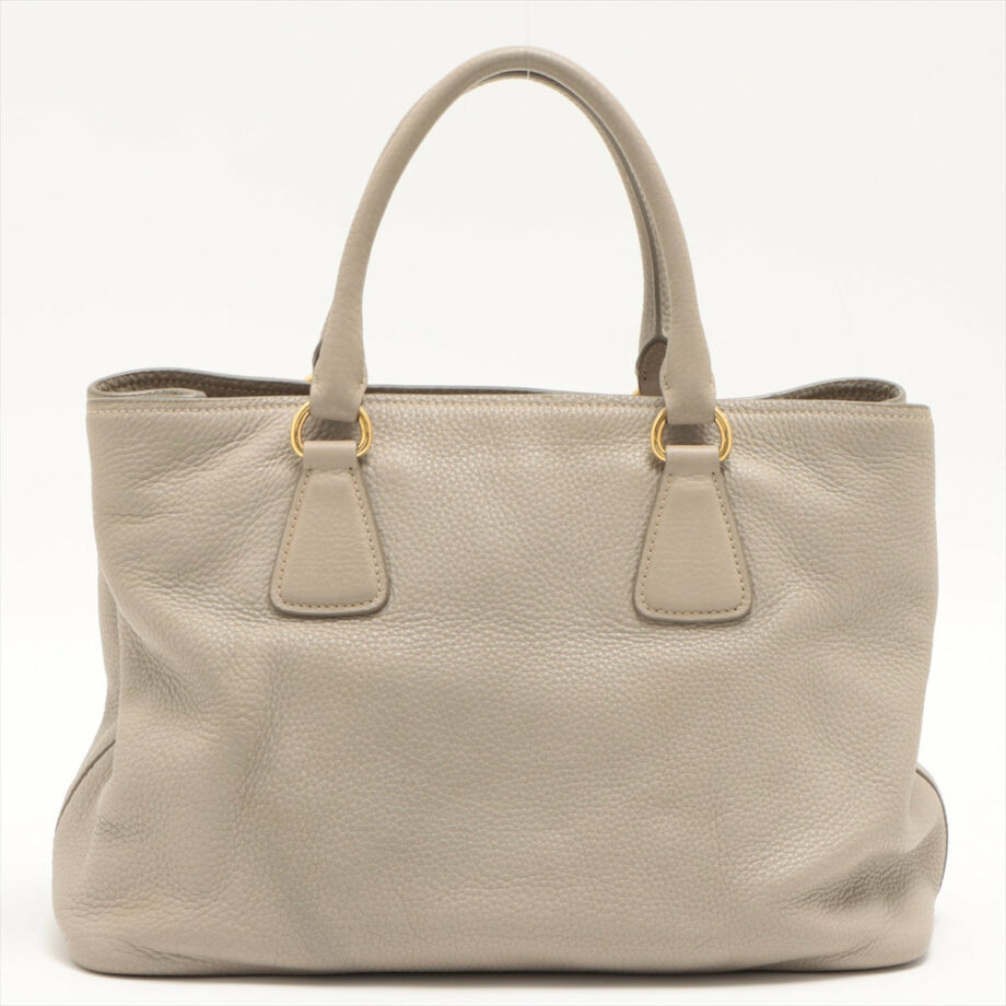 Prada Galeria Leather 2way handbag Grey beige