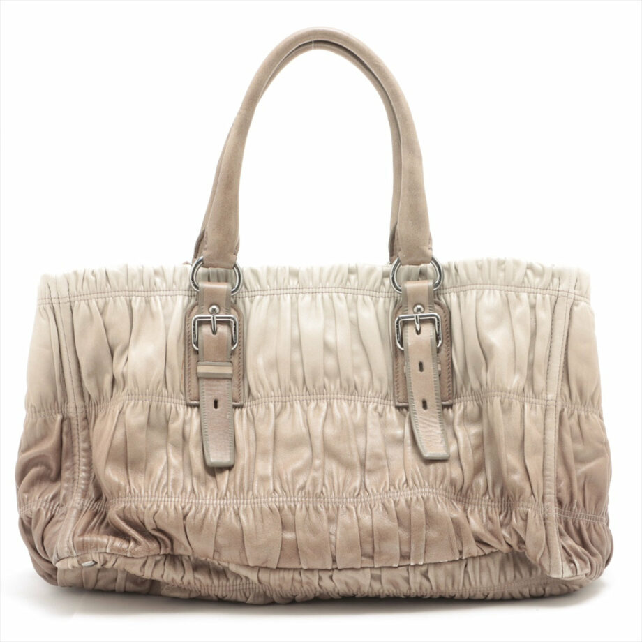 Prada Leather Tote bag Grey
