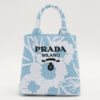 PradaLogoJacquardcanvass2wayhandbagBlue1