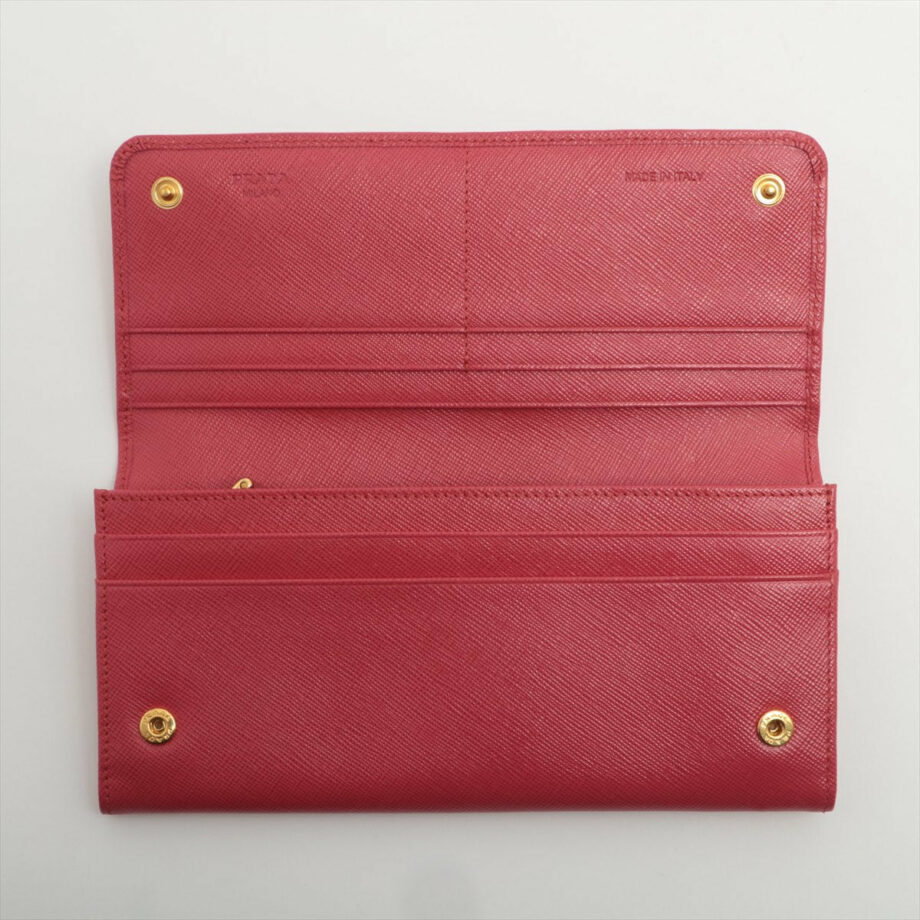 Prada Saffiano Leather Wallet Pink