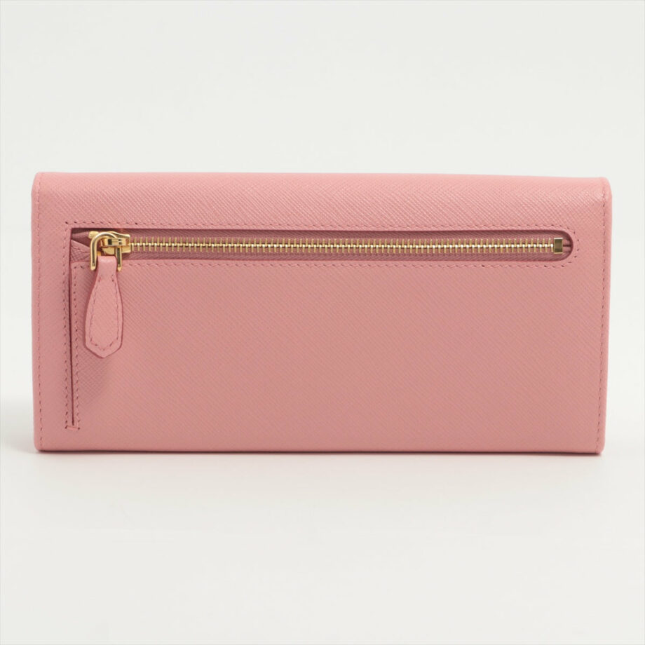 Prada Saffiano Leather Wallet Pink