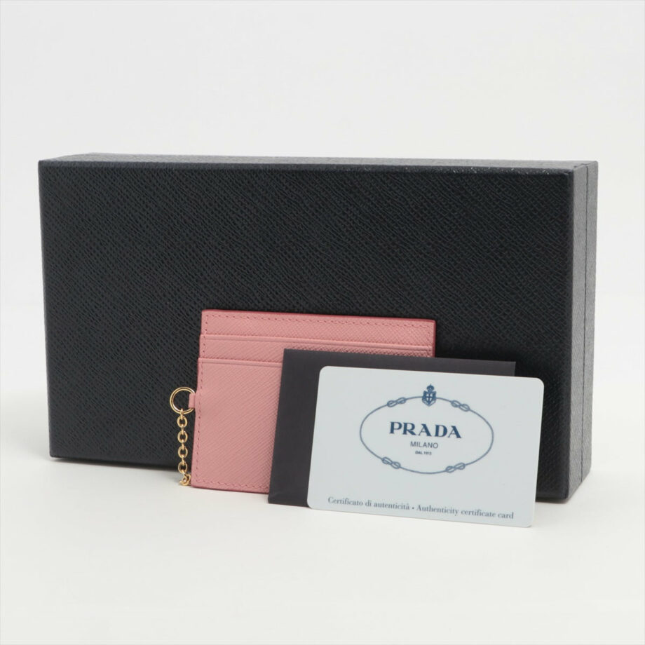 Prada Saffiano Leather Wallet Pink