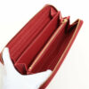 PradaSaffiano1ML506LeatherRound-Zip-WalletRed3