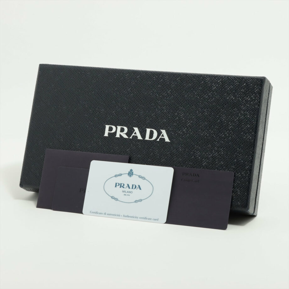 Prada Saffiano Leather Wallet Black
