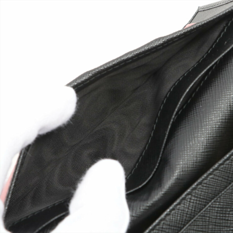 Prada Saffiano Leather Wallet Black