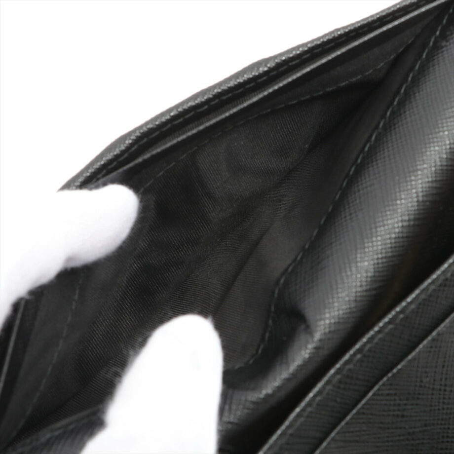 Prada Saffiano Leather Wallet Black