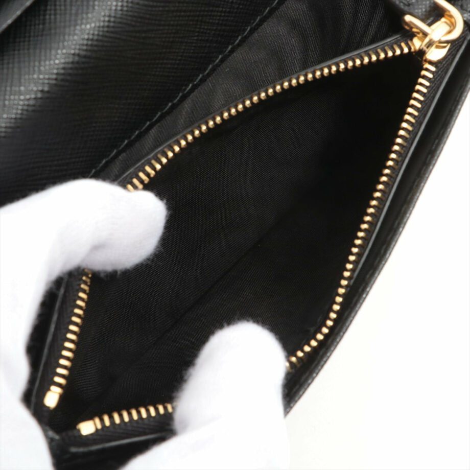 Prada Saffiano Leather Wallet Black