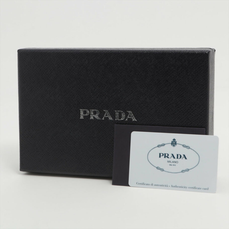 Prada Saffiano Leather Wallet Black