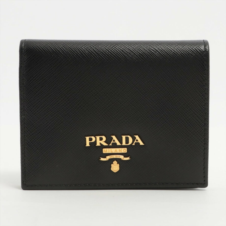 Prada Saffiano Leather Wallet Black