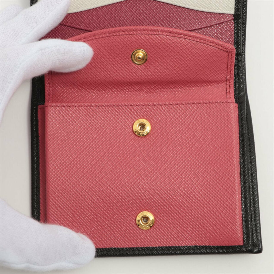 Prada Saffiano Leather Wallet Black