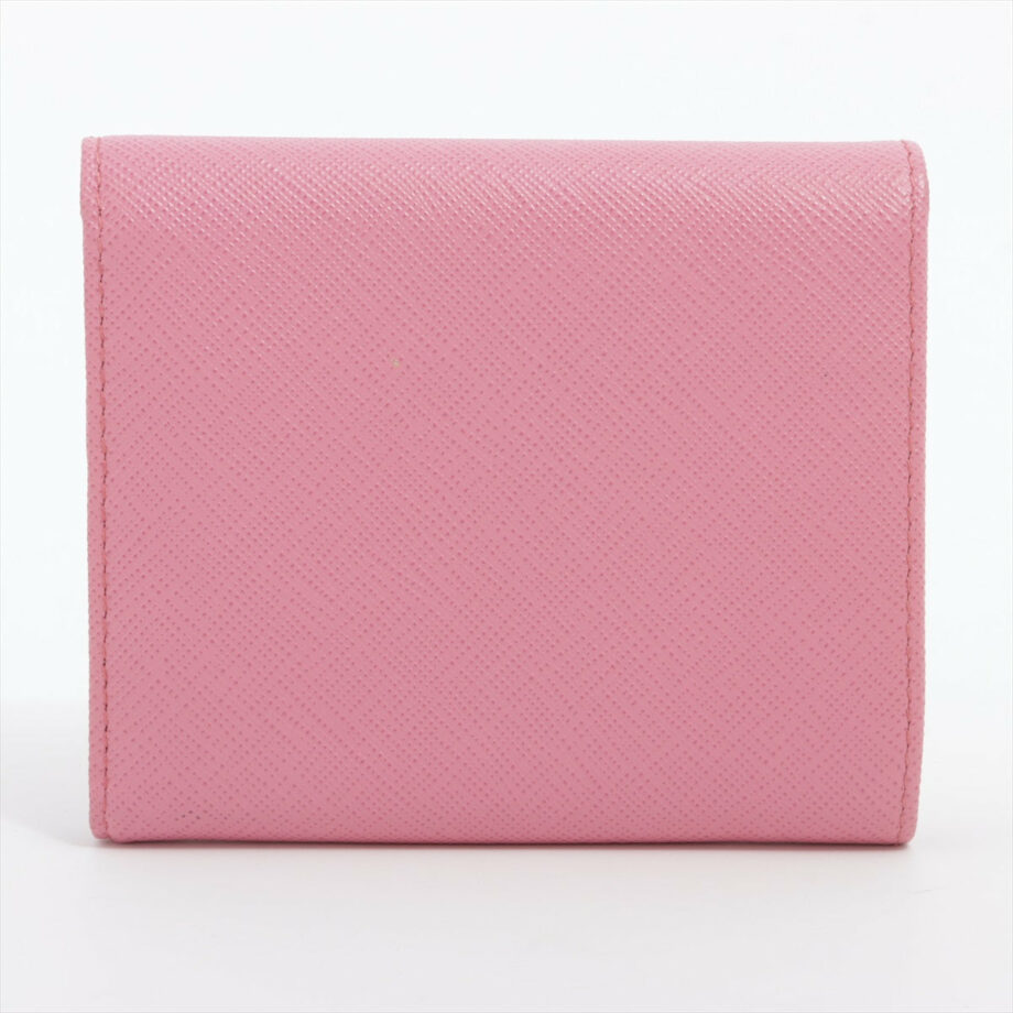 Prada Saffiano Compact Wallet Pink