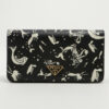 PradaSaffianoLeatherChainwalletBlackxWhite1