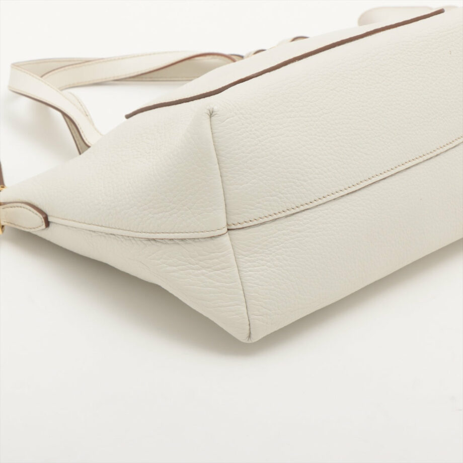 Prada Vitello Daino Leather 2way handbag White