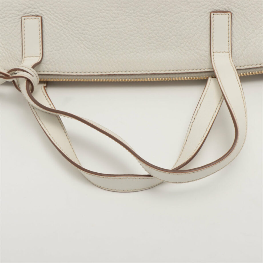 Prada Vitello Daino Leather 2way handbag White
