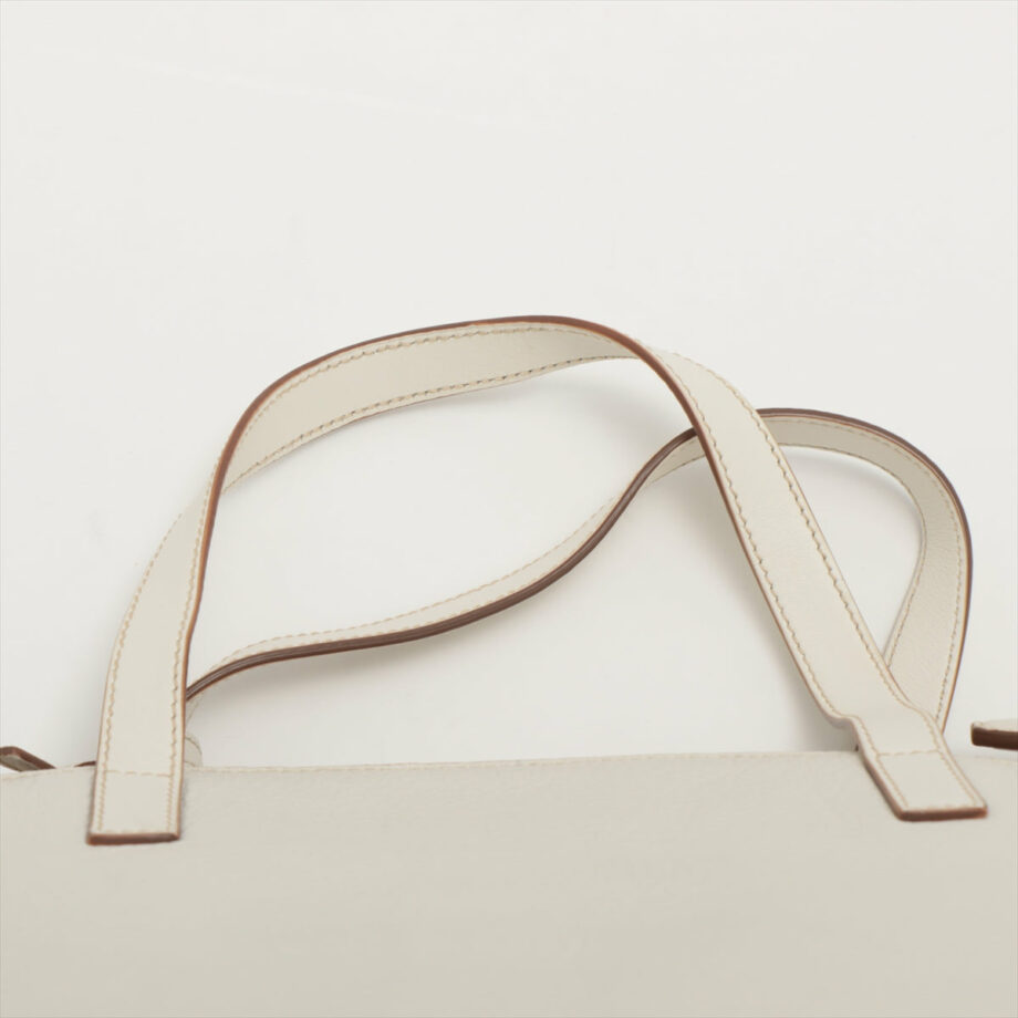 Prada Vitello Daino Leather 2way handbag White