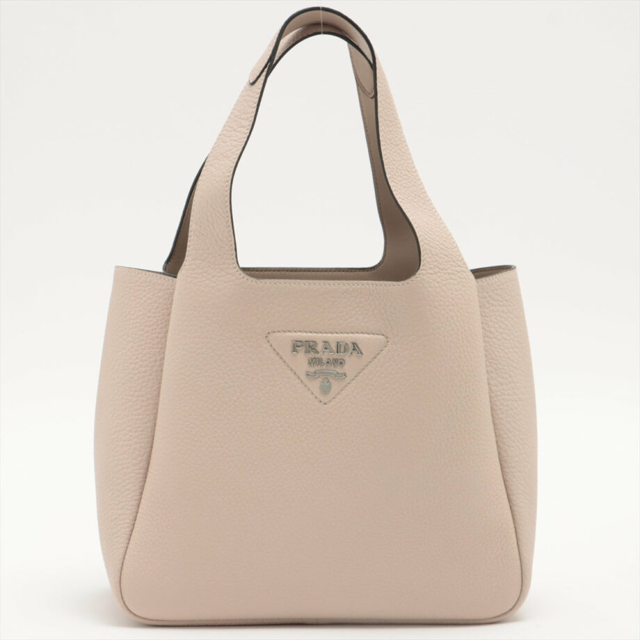 Prada Vitello Daino soft Leather Hand bag Pink