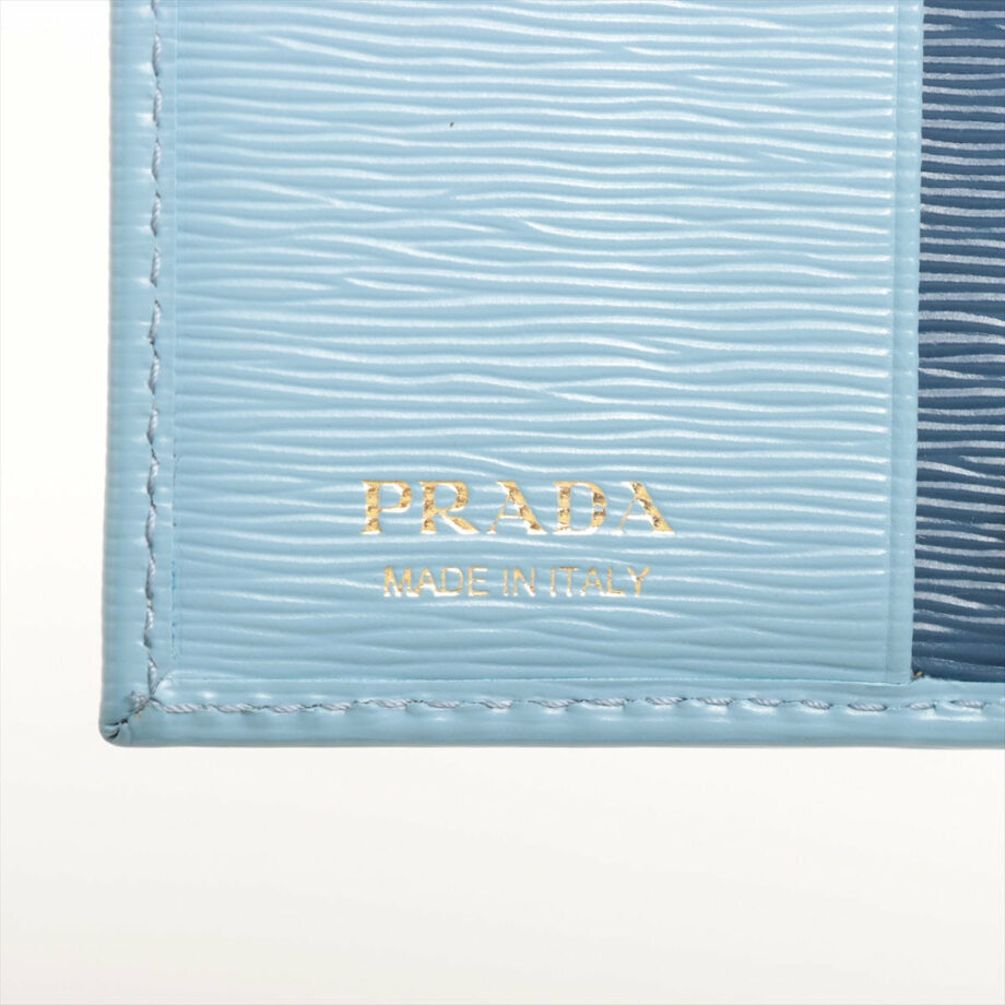 Prada Saffiano Leather Wallet Blue