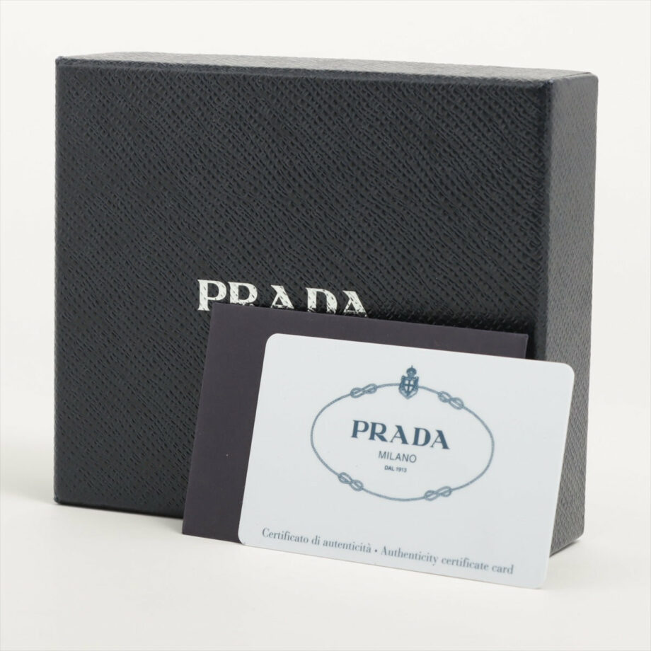 Prada Saffiano Leather Wallet Blue