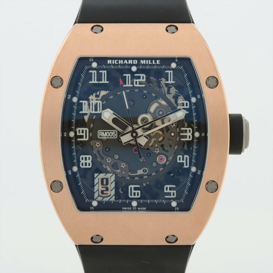 Richard Mille Automatic RM005RG 475 PG & rubber AT Skeleton dial No Extra Link