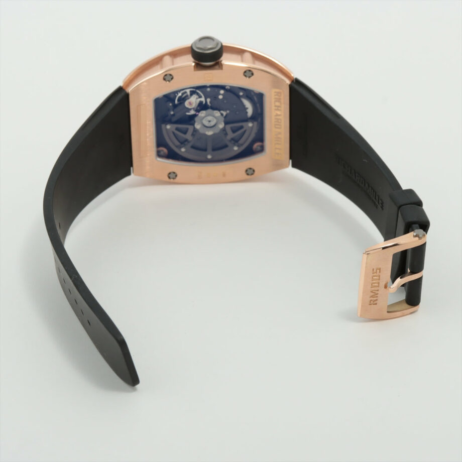 Richard Mille Automatic RM005RG 475 PG & rubber AT Skeleton dial No Extra Link