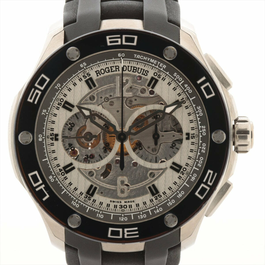 Roger Dubuis Parjon Chronograph F173F8 Ti & rubber AT Skeleton dial