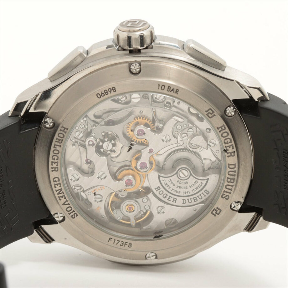 Roger Dubuis Parjon Chronograph F173F8 Ti & rubber AT Skeleton dial