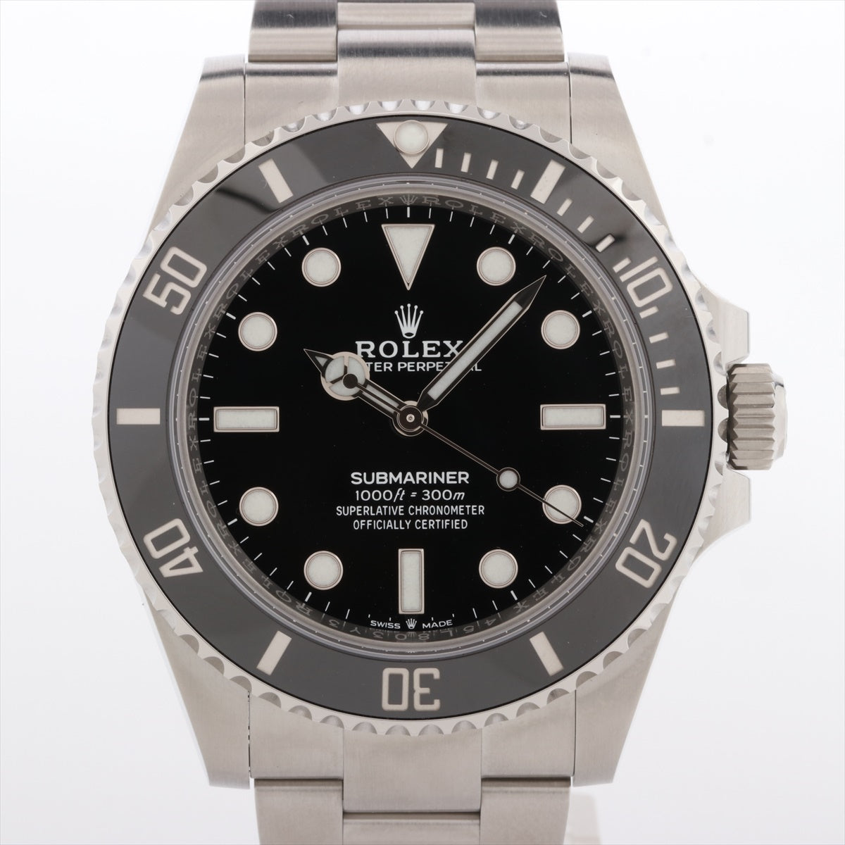 Rolex Submariner Black Face water resistant depths 300 meters