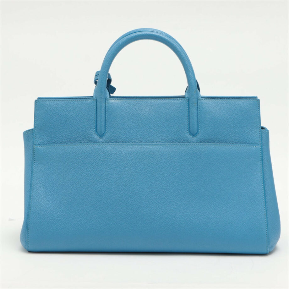 Saint Laurent Paris Cabas Rive Gauche Leather 2way handbag Blue