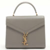 SaintLaurentParisCassandraLeather2wayhandbagGrey1