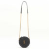 SaintLaurentParisChevronVinylLeatherChainshoulderbagBlack1
