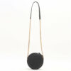 SaintLaurentParisChevronVinylLeatherChainshoulderbagBlack2