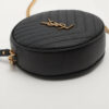 SaintLaurentParisChevronVinylLeatherChainshoulderbagBlack4
