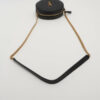 SaintLaurentParisChevronVinylLeatherChainshoulderbagBlack5