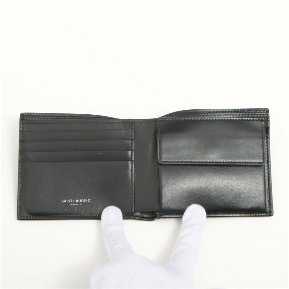 Saint Laurent Paris GBL610193 Leather Wallet Black