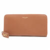 SaintLaurentParisINN414680LeatherRound-Zip-WalletBrown1