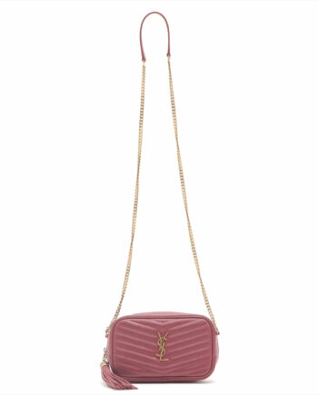 Saint Laurent Paris Lou Camera Leather Chain shoulder bag Red