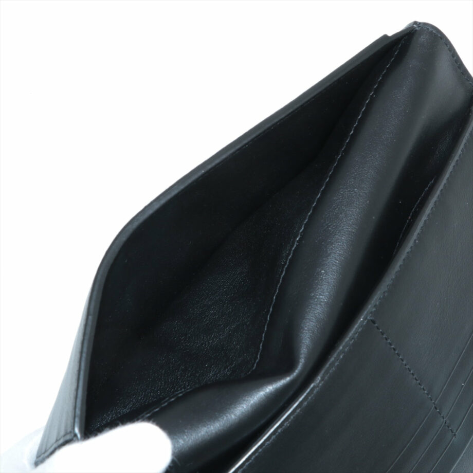 Saint Laurent Paris Moc croc Wallet Black