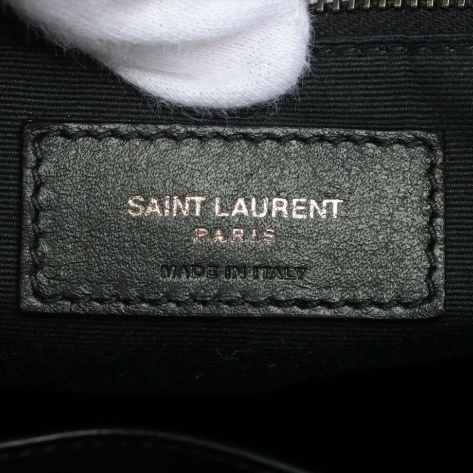 Saint Laurent Paris Niki Moc croc Chain tote bag Black
