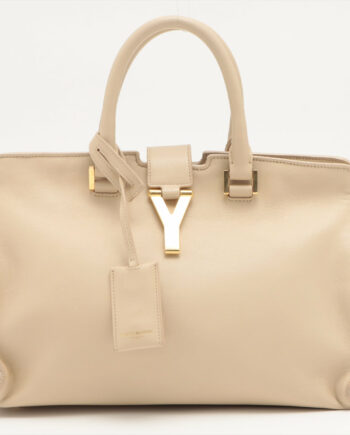 Saint Laurent Paris Petit Cabas Leather 2way shoulder bag Beige