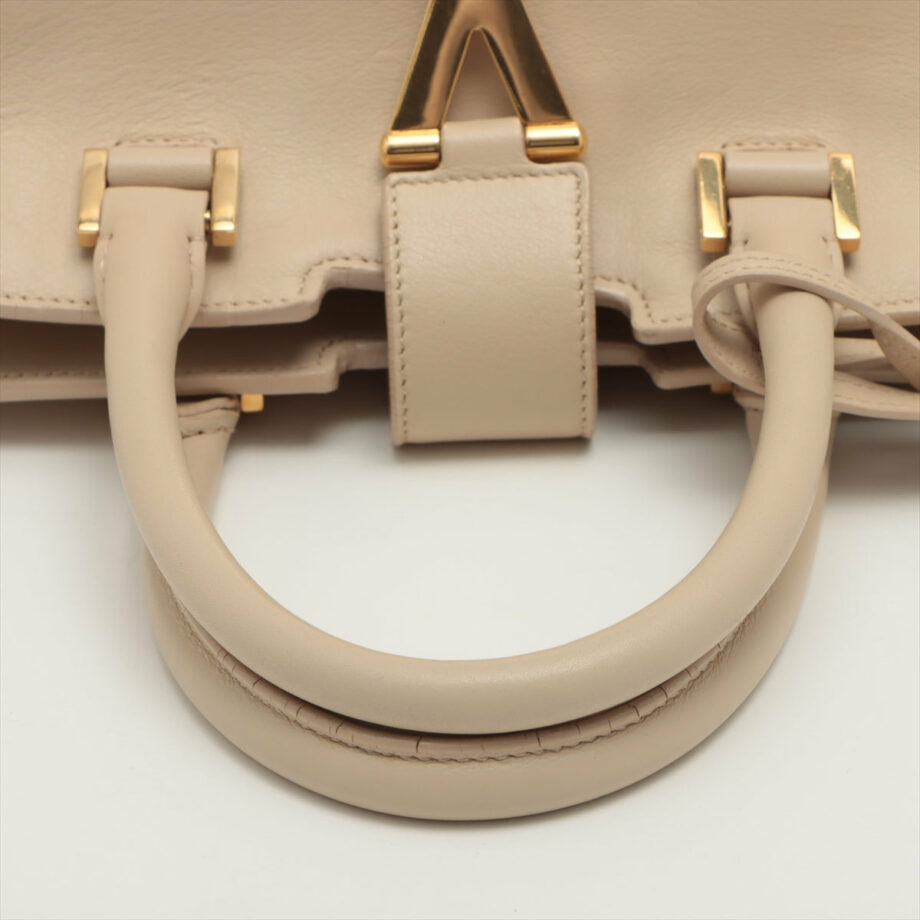 SaintLaurentParisPetitCabasLeather2wayshoulderbagBeige5