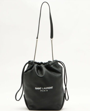 Saint Laurent Paris Teddy Leather Shoulder bag Black