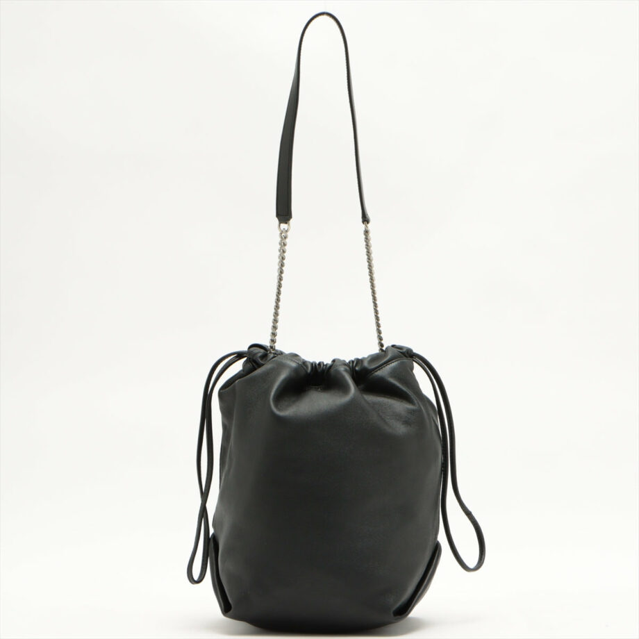Saint Laurent Paris Teddy Leather Shoulder bag Black