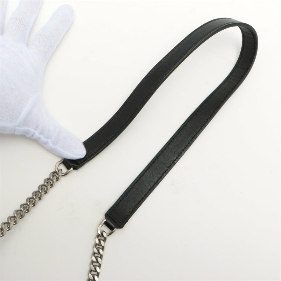 Saint Laurent Paris Teddy Leather Shoulder bag Black