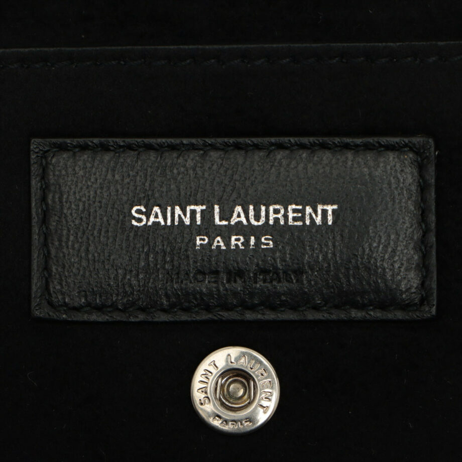 Saint Laurent Paris Teddy Leather Shoulder bag Black