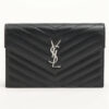 SaintLaurentParisVStitch393953LeatherChainwalletBlack1