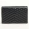 SaintLaurentParisVStitch393953LeatherChainwalletBlack2