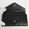 SaintLaurentParisVStitchGNC372264LeatherWalletBlack3