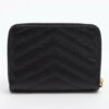 SaintLaurentParisVStitchGUE403723LeatherWalletBlack2
