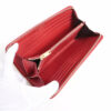 SaintLaurentParisVStitchHPP358094LeatherRound-Zip-WalletRed3